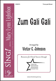 Zum Gali Gali Three-Part Mixed choral sheet music cover Thumbnail